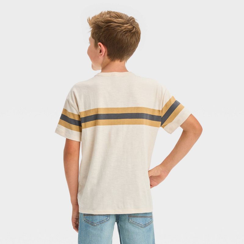 Boys' Short Sleeve Horizontal Chest Striped T-Shirt - Cat & Jack™, 3 of 5