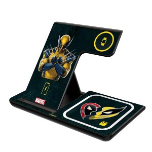 Keyscaper Marvel Deadpool Wolverine Badge 15-Watt 3 in 1 Charging Station - 1 of 4