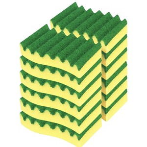 Lola Products Heavy Duty MADE IN USA Scrub Sponges, Superior Sponge Lasts up to 4x Longer, Reusable Long Lasting, Next Generation Cleaning - 2 Pack - 1 of 4