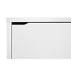 Simms 2 Drawer Modern Shoe Cabinet White - Baxton Studio : Target