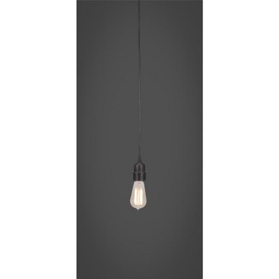 Toltec Lighting Vintage 1 - Light Pendant in  Dark Granite