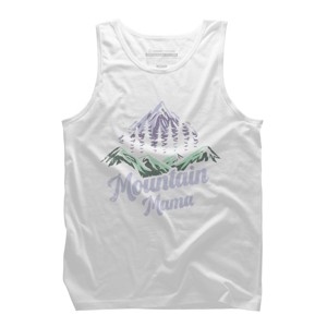 Men's Design By Humans Mountain Mama Camping Adventure Mom By Flowerr Tank Top - 1 of 2