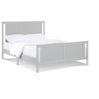 Lirago Toddler Bed Reversible Panel Full Bed Gray