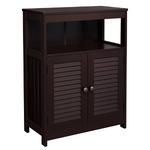 VASAGLE Bathroom Floor Cabinet, Freestanding Bathroom Storage Cabinet with Double Shutter Doors - 1 of 4