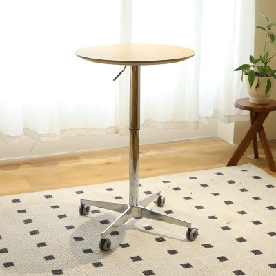 CAVINAS Coffee Table with Lifting Top, Aluminum Movable Coffee Table, Modern Tray Tables for Living Room, Dining Room