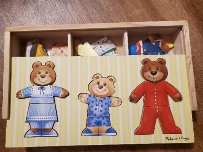 Melissa and doug bear dress hot sale up puzzle