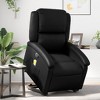 vidaXL Stand Up Massage Recliner Chair Black - 2 of 4