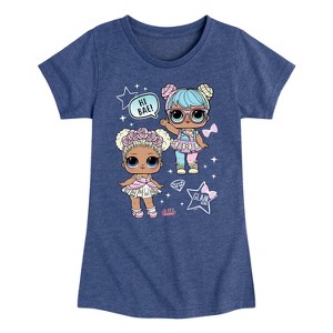 Girls' - LOL Surprise! - LOL Hi Bae! Fitted Short Sleeve Graphic T-Shirt - 1 of 4