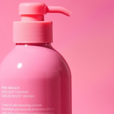 Saltair Pink Beach Serum Body Wash - Coconut Scent - 17 fl oz: Basic Cleansing, Whole Body, Gel, Pump Bottle