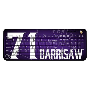 NFL Minnesota Vikings Players Game Tactic Wireless USB Keyboard - 1 of 4