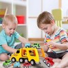 MOVSSOU Toy Cars Carrier Toddler Toys 5-in-1 with Light Sound Playset Gifts for 1 2 3 4 Year Old - 4 of 4