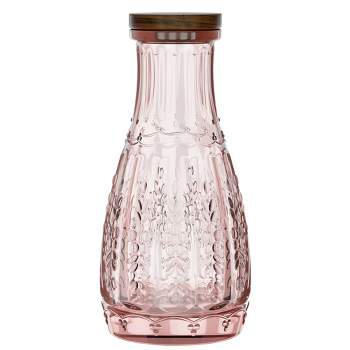 3pcs 35oz Glass Carafe Set with Lids for Mimosa Bar Supplies, 1 Liter Glass