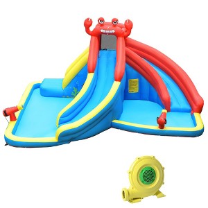 Tangkula Inflatable Water Park Bounce House Crab with/without Blower - 1 of 4