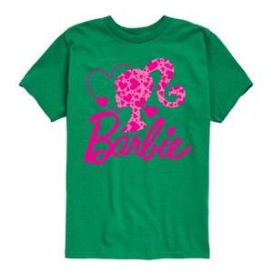 Boys' - Barbie - Pink Heart Logo Short Sleeve Graphic T-Shirt - 1 of 4