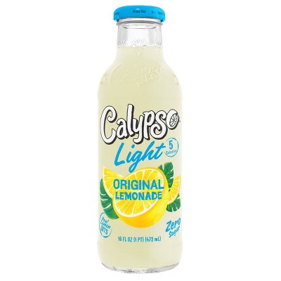 Calypso Light Natural Lemonade - 16 fl oz Glass Bottle