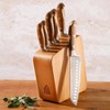 Bloomhouse 7 Piece Italian Olive Wood Knife Block Set w/ German Forged Steel Knives - 4 of 4