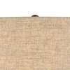 360 Lighting Rocco Modern Mid Century Table Lamp 30" Tall White Geometric Ceramic Wood Tan Fabric Drum Shade for Bedroom Living Room Bedside Office - 3 of 4
