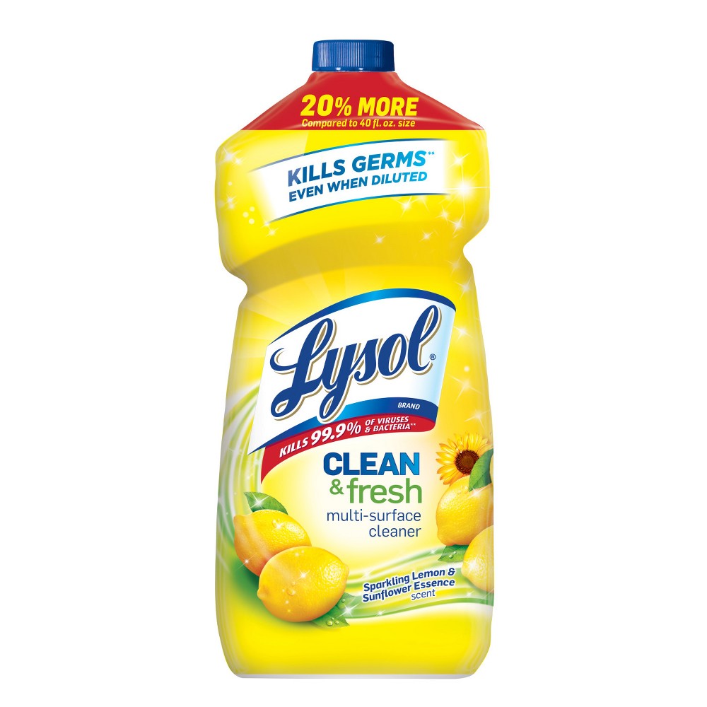 GTIN 019200786263 product image for Lysol Power and Fresh All Purpose Lemon Sunflower Scent Cleaner - 48 oz. | upcitemdb.com