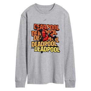 Men's - Marvel - Deadpool Katana Pose Long Sleeve Graphic T-Shirt - 1 of 4