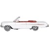 1961 Chevrolet Impala Convertible Ermine White with Roman Red Interior 1/87 (HO) Scale Diecast Model Car by Oxford Diecast - 2 of 4