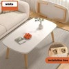homfan Folding Coffee Table, Collapsible Wooden Mini Desk, Multifunctional Mid Century Modern Rustic Coffee Tables - 3 of 4