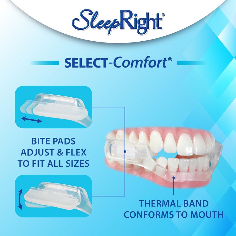 SleepRight Select-Comfort Dental Guard - Sleeping Teeth Guard – Mouth Guard To Prevent Teeth Grinding, 5 of 6