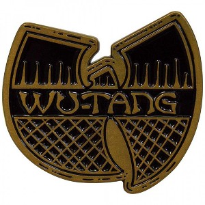 Adult Wu-Tang Clan Black & Gold Logo Badge Pin - 1 of 1
