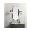 Elegant Lighting Metal Frame Brass Finish Oval Mirror, 20x36 Inch - 3 of 4