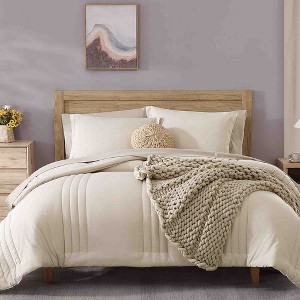 BAGOKIE 7 Pieces Bed in a Bag Comforter Set for All Season - 1 of 4