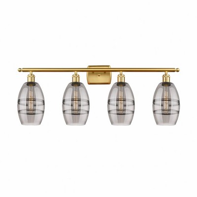 Vaz - 4 Light Bath Vanity In Industrial Style-9.13 Inches Tall and 35.88 Inches Wide