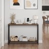 42.9" 2-Tier Narrow Console Table – Sofa Side Table for Entryway/Hallway/Living Room - 4 of 4