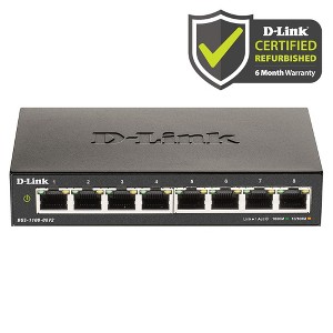 D-Link 8-Port Smart Managed Gigabit Network Switch, L2 VLAN NDAA Compliant (DGS-1100-08V2/RE) Manufacturer Refurbished - 1 of 4
