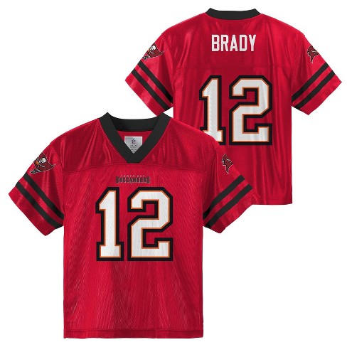 Nike Youth Tampa Bay Buccaneers Tom Brady #12 Pewter Game Jersey