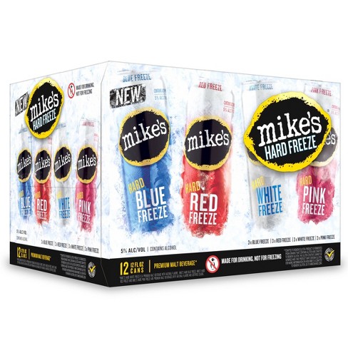 Mike's Hard Freeze Variety Pack - 12pk/12 Fl Oz Can : Target