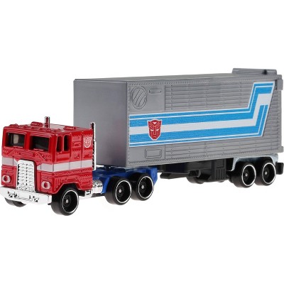 Hot Wheels Track Fleet 1:64 Scale Die-Cast Transformers Optimus Prime Vehicle