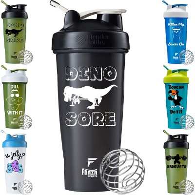 Бутылка для блендера x Forza Sports Classic, 28 унций. Шейкер с крышкой dino sore