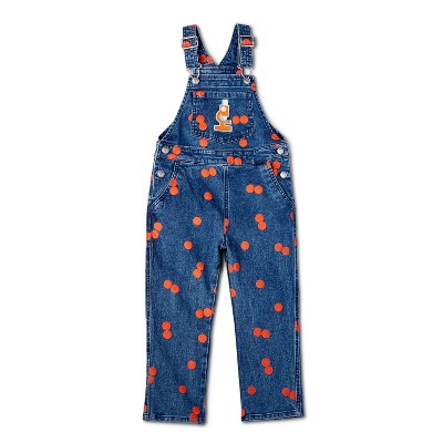 Toddler Microscope Embroidered Overalls - Christian Robinson x Target Blue 12M