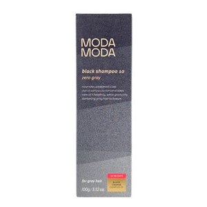 Modamoda Zero Gray Black Shampoo 10 Mini 3.52 oz - Gray hair? Gradual, gentle color is just a shampoo away - 1 of 4