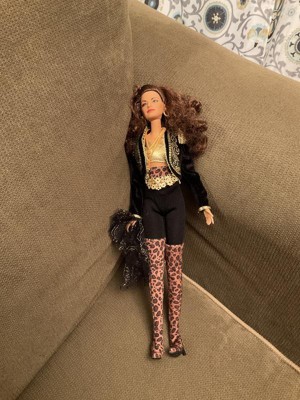 Barbie Signature Gloria Estefan Collectible Doll with Golden Accessories  Including Microphone