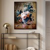 Art Remedy Jan van Huysum - A Delft Vase with Flowers Vintage Classic Roses Wall Art Framed - 2 of 4