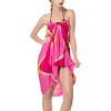 LA LEELA Women's Summer Bikini Wraps Beach Wrap Sarong Cover up Skirt Bathing suit Swimsuit Cover Ups for Swimwear Women One Size Red, Tie Dye Design - 2 of 4