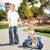 Topteng Kid Steer and Stroll Trike - Blue: Adjustable Handlebar, Steel Frame, Front & Back Basket - 2 of 4