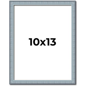 PosterPalooza | Photo Size Textured Blue Picture Frame - UV Acrylic, Foam Board Backing, Hanging Hardware - 1 of 4