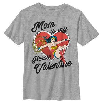 Men's Wonder Woman 1984 Mom Is My Heroic Valentine T-Shirt