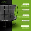 ALLSTAR Trampoline for Kids Outdoor Backyard Play Equipment w/ Net & Ladder - 3 of 4