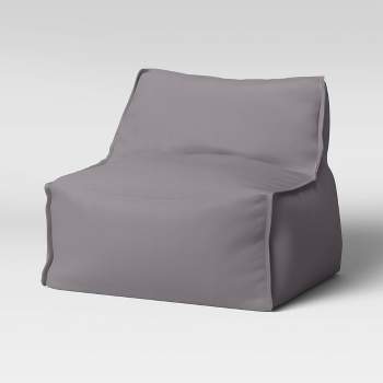 Armless Lounge Kids' Chair Gray - Pillowfort™