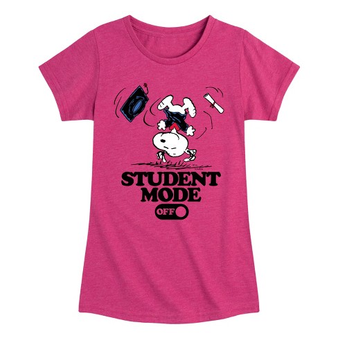 Girls' - Peanuts -  Fitted Short Sleeve Graphic T-Shirt - image 1 of 4