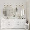 Apmir  Round High Quality Aluminum Alloy Framed French Cleat Mounted Wall Decor Bathroom Vanity Mirror - 3 of 4