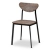 Baxton Studio 5pc Ornette Mid Century Modern Matte Frame Dining Set Light Brown: Polyester Seat, Wood Composite, Non-Extension Rectangle Table - 2 of 4