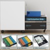 Mlezan Mobile 3-Drawer Filing Cabinet: Lockable, Under-Desk Design with Wheels. Fits A4/Letter/Legal Hanging Files, Ideal for Home Office Storage. - 4 of 4